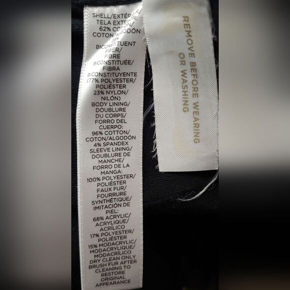 Loft Fur Hood Zip-up Parka Anorak Jacket Sz XSP 19" Pit to Pit - Picture 13 of 13